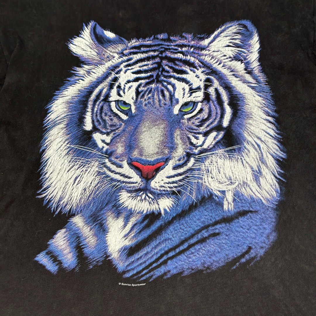 Vintage White Tiger Mega Print