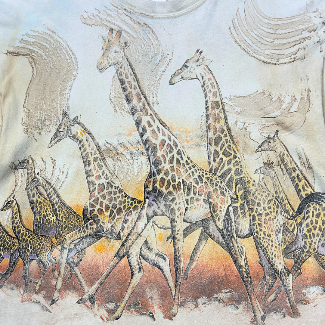 90's Safari Wildlife Giraffe Wrap Around