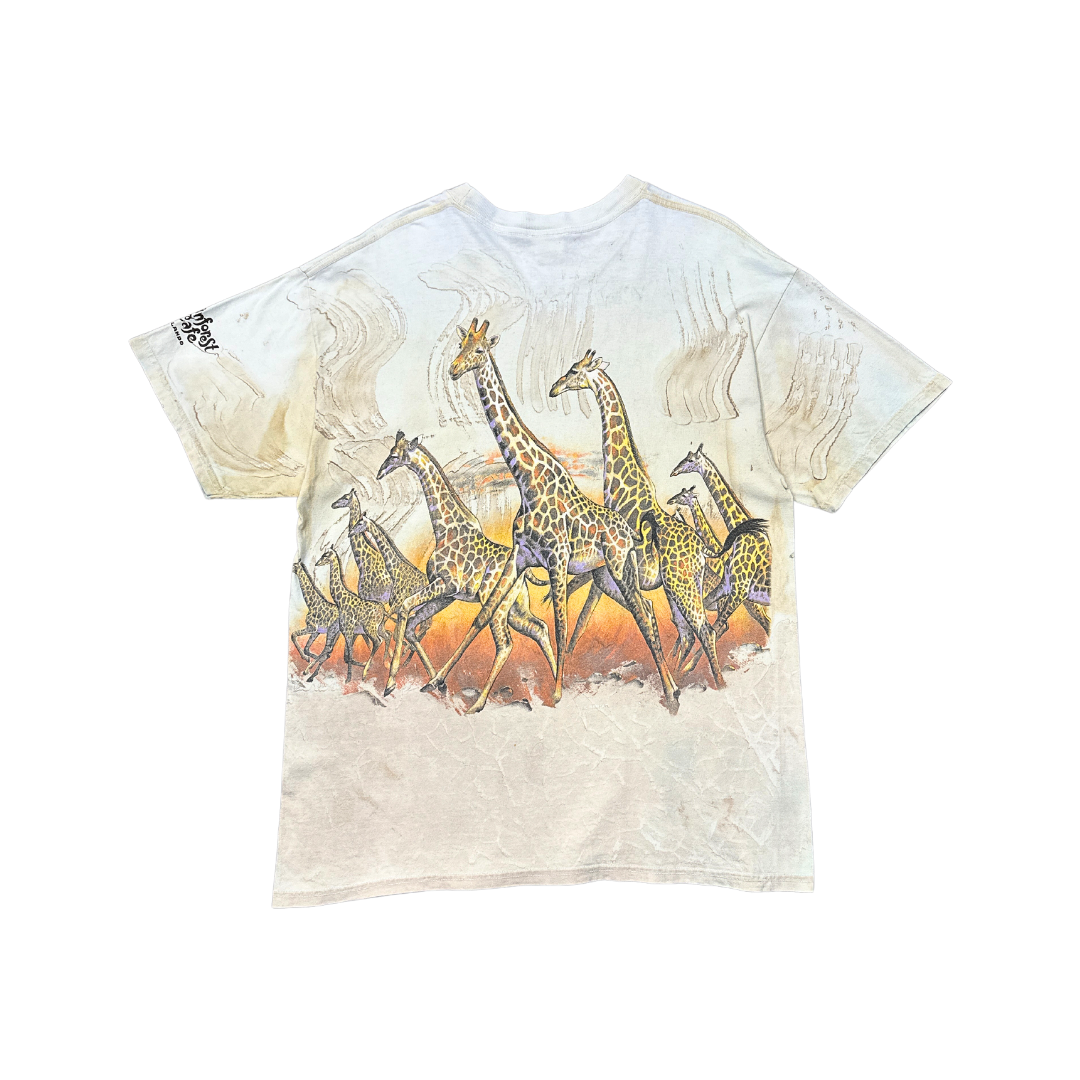 90's Safari Wildlife Giraffe Wrap Around