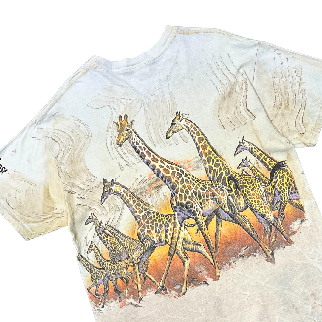 90's Safari Wildlife Giraffe Wrap Around