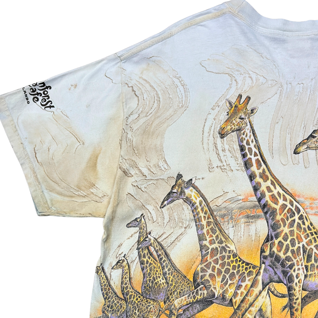 90's Safari Wildlife Giraffe Wrap Around