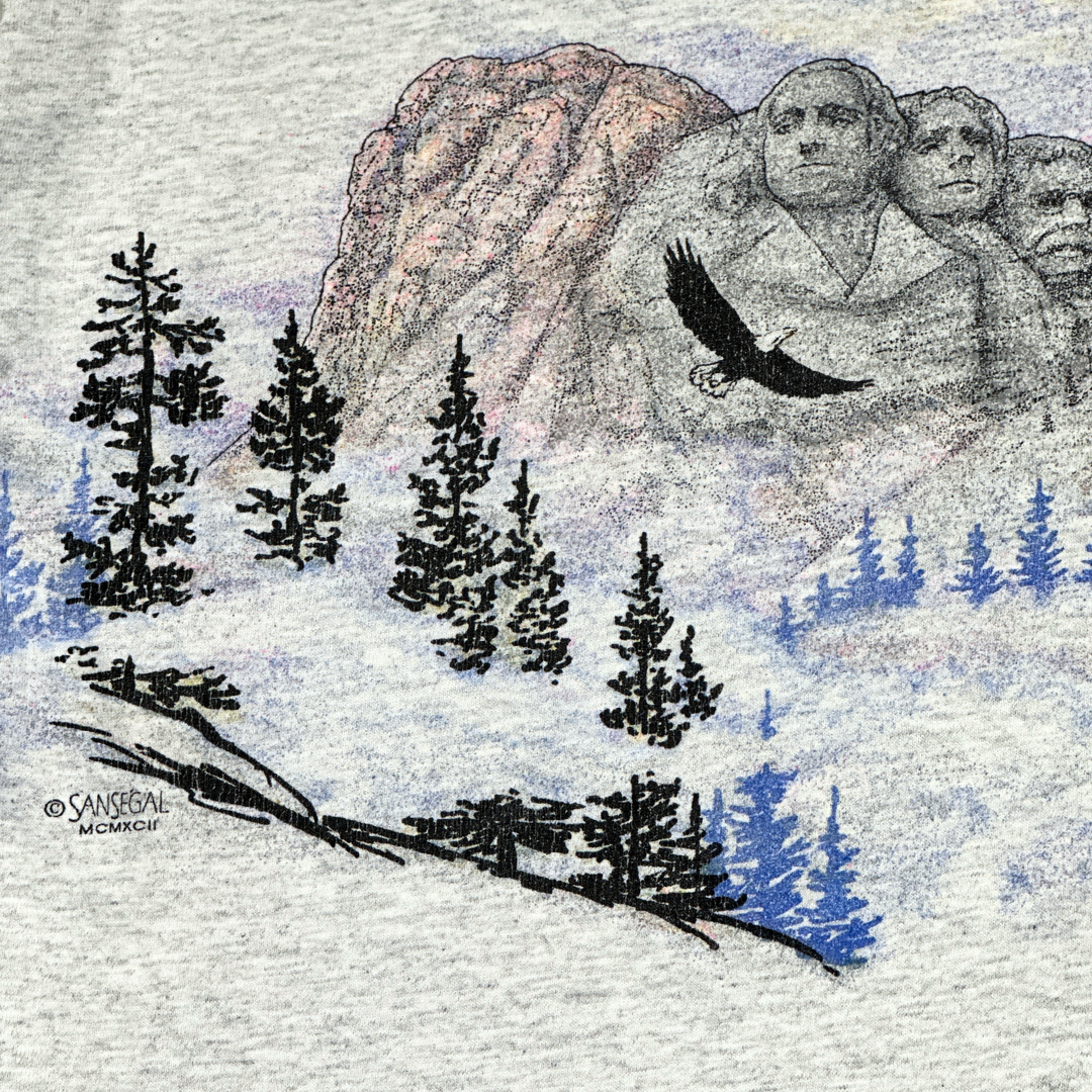 90's Mount Rushmore Wrap Around Tee