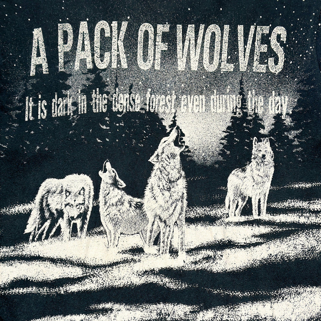 Vintage A Pack Of Wolves