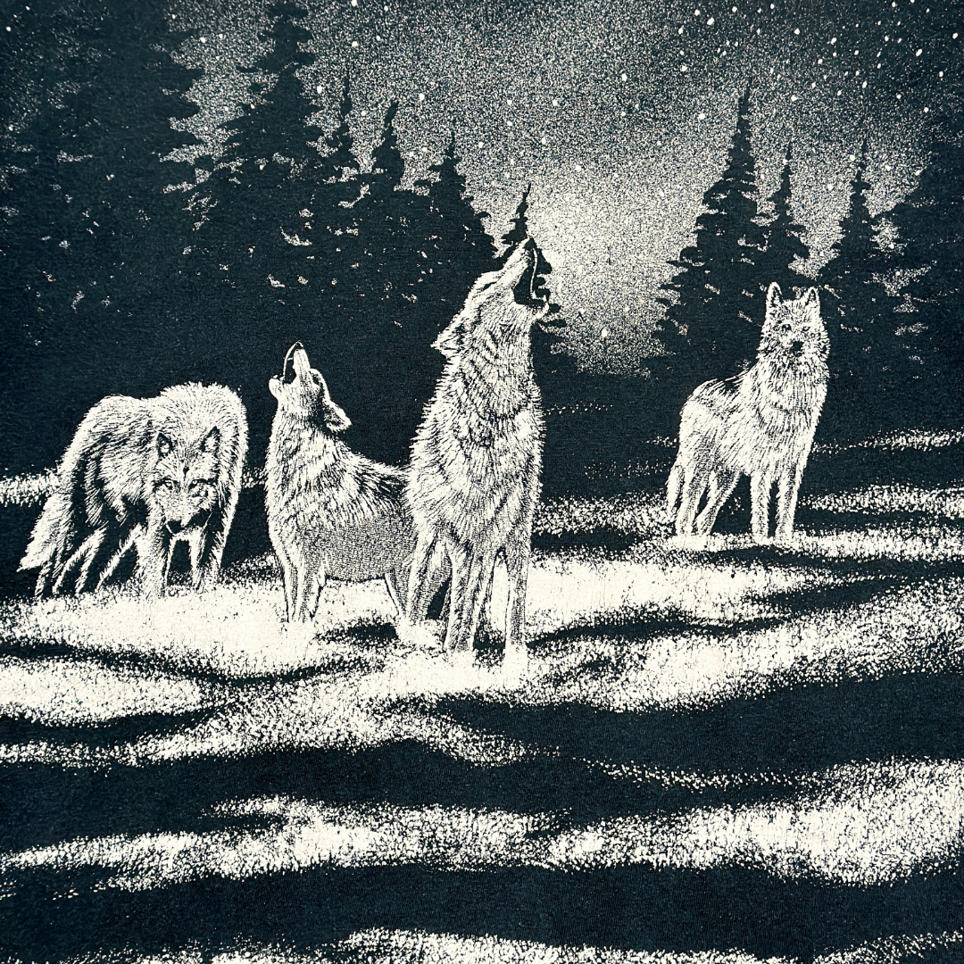 Vintage A Pack Of Wolves